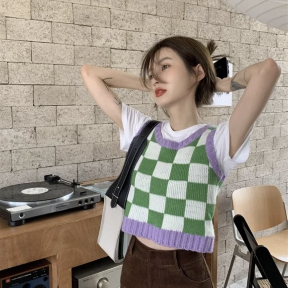 Pastel Colorblock Sweaters & Vests